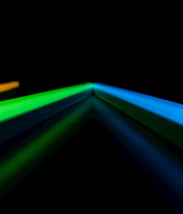 Abstract glowing geometry representing focus and peace