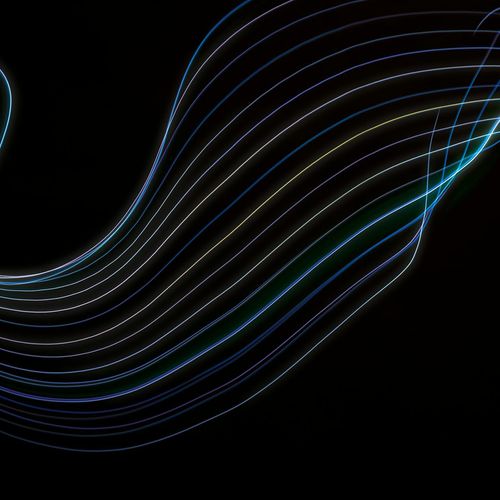 Flowing lines symbolizing energy and focus